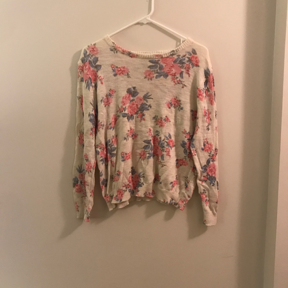 Forever 21 floral sweater